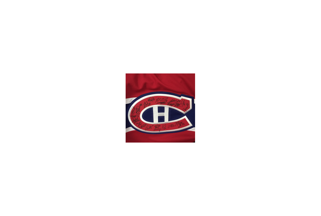 Tirage TECHSO d'un chandail autographié par les joueurs des Canadiens de Montréal