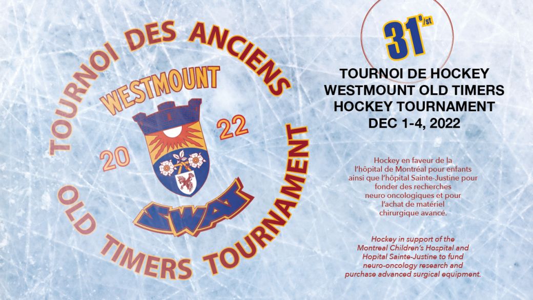 Équipe SWATTOO - Tournoi annuel de hockey des Old Timers de Westmount 2022